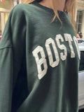 Znbbw Letter Embroidery Loose Sweatshirt Women Autumn Cotton Round Neck Casual Hoodie American Streetwear Oversized Tops Y2k