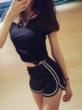 Znbbw Women Shorts Summer Silk Slim Beach Casual White Egde Shorts Hot
