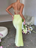 Znbbw Satin Crop Top And Long Skirt Sets Sexy Drawstring Dress Set Women Outfits 2023 Autumn Female Party 2 Piece Sets