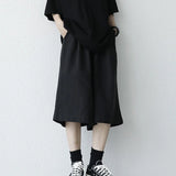Znbbw Streetwear High Waist Shorts Women Japanese Casual Loose Wide Leg Pants Harajuku Fashion Female All Match Shorts New