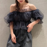 Znbbw Slash Neck Shirts Blouses Feminino sexy Off Shoulder Blusas Mujer Aesthetic Shirt Tops Spring Summer Clothes Women