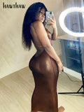 Znbbw Women Autumn Summer Bodycon Party Solid Color Sleeveless Long Dress Sundress 2023 Female Clothing Streetwear Wholesale