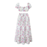 Znbbw Skirt Set Dress Summer Women Beach Holiday Sexy Cotton Matching Set Outfits Spring White 2 Pcs Vestidos Female Set 2024