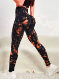 Znbbw Dye Seamless Leggings Women for Gym Yoga Pants Push Up Workout Sports Leggings High Waist Tights Ladies Fitness Clothing