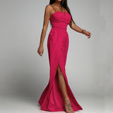 znbbw Fashion Overalls Women Summer Sexy Fashion Commuter Sling Jumpsuit Elegant Strapless Backless Slit Straight Pants Romper