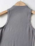 Znbbw Summer NEW Arrival Women Solid Color Causal Sexy Croped-Top Sleeveless Tank Streetwear