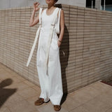 Znbbw Casual Comfortable Ropa Mujer Japanese Wide Leg Pants Breathable Straight Women Pantalones 2024 Spring Womens Clothes