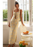 Znbbw Top Skirt Dress Set Spring Summer Slit Maxi Long Dress Suit Matching Set Boho Beach Dress Vestidos Women Clothing 2024