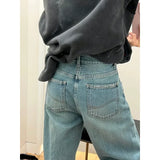 Znbbw New Summer Fashion Y2K green Blue Loose Trousers High Waisted Thin Jeans Women Full Length Wide Leg Denim Pants