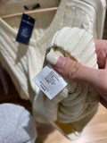 Znbbw Beige Knitted V Neck Sweater Women Sweet Preppy Style Twisted Flower Cotton Loose Jumper Harajuku Solid Autumn Sweaters