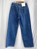 Znbbw Chic Bow Prrint Pantalones Mujer Women Wide Leg Denim Pants Straight Ropa Mujer 2024 Spring Pockets Womens Clothing
