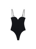 Znbbw Women Fashion Summer Sleeveless Solid Color Bodycon Tops Tank Bodysuit 2023 Female Clothing Streetwear 202307