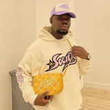 Znbbw Letter Print Long Sleeve Pullover Goth Hoodies Y2K Sweatshirt jacket Macaron Zip sweatshirt oversized Men's clothing Top