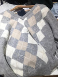 Znbbw Vintage Loose Knitted Sweater Women Sweet Preppy Style V Neck Cotton Autumn Pullover Tops Harajuku Cute Y2k Sweaters Chic