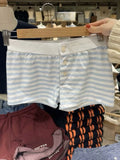 Znbbw Thick Ribbed Cotton Shorts Women Casual Contrast Patchwork High Waist Sweatshorts Summer Y2k Streetwear Slim Short Pants