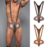 Znbbw Men Elephant Underwear Sexy Halter Sissy Gay Panties Jockstrap Thongs Christmas Gift G-String Male Boxer Trunks Lingerie