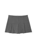 Znbbw 2023 Spring Autumn Fashion Pleated Shorts Skirt Casual Women Solid Color Simple Mini Skirt Bottom Female