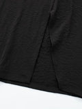 Znbbw TRAF Women Fashion With Pockets Dark Green Front Slit Midi Skirts Vintage High Waist Female Chic Lady Long Skirt