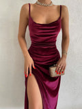 Znbbw Elegant Evening Gown For Women Summer Velvet Midi Bodycon Dress Women Sleeveless Off Shoulder Backless Party Club Dresses