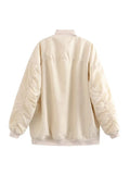 Znbbw TRAF 2023 Spring Warm Jacket Women Outerwear With Zipper Bomber Jacket Coat Women Thicken Coat Top Women