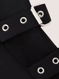 Znbbw TRAF 2023 Women Strapless Camis Women Tops Chic Asymmetric Hem Corset Tanks Woman Sexy Club Black Top