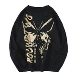 Znbbw Women Sweaters Harajuku 2023 Autumn Winter Hip Hop Knitwear Mens Loose Tops Butterfly Streetwear O Neck Casual Pullover Sweater