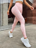 Znbbw Dye Seamless Leggings Gym Leggins Printed Pink Legings Sports Women Fitness High Wais Ttights Push Up Running Yoga Pants