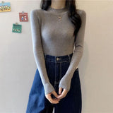 Znbbw Turtleneck Sweater Winter Pullover Knitted Basic Top Elastic Fall Slim Ladies Jumper Casual Long Sleeve Female Sweater