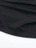 Znbbw TRAF Women Fashion With Pleated Strapless Bustier Cropped Tank Tops Vintage Backless Zipper Female Camis Mujer