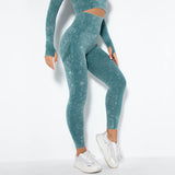 Znbbw Waist Peach Hip Seamless Leggings Women's Tight Sandwash Quick Dry Running Fitness Yoga Pants Size Extra Large