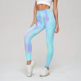 Znbbw Style Tie Dye Yoga Pants Women Seamless High Waist Peach Hip Fitness Leggings Quick Dried Sports Leggings Yoga Clothes