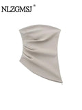 Znbbw TRAF 2023 Vintage Summer Camis Women Y2k Crop Top Women Sexy Tank Camis Clothes