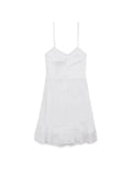 Znbbw TRAF Women 2023 Casual Pure Loose Fit Fashion Embroidery Hollow out Mini Vintage Strap Dress Vestidos Mujer