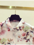 Znbbw New Style Chiffon Long Sleeve Shirt Women's Spring Clothes Female Sweet Fashion Tum-down Collar Office Lady Bluose C219