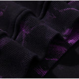 Znbbw Gothic Y2k Clothes Tie Dye Drawstring Kangaroo Pocket Harajuku Vintage Hoodies Streetwear Fashion Spring Autumn Sweatshirts