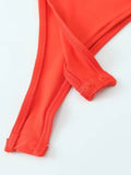 Znbbw TRAF Sexy Style Women One-piece Bodysuits One-Shoulder Slim Jumpsuit Fashion Elegant Women Tops