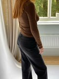 Znbbw Women Long Sleeve Slim Fit Crop Tops Y2K Going Out Skinny Tight Shirts Casual Basic Crew Neck Tee Tops Streetwear