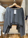 Znbbw Women Solid Raw Trim Cropped Sweatshirts Sexy Scoop Neck Soft Cotton Autumn Pullovers Top Vintage Streetwear Loose Hoodies Y2k