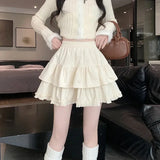 Znbbw Elegant High Waist Mini Skirt Women Korean Fashion Folds A Line Skirts Y2K Casual Female Summer Ball Gown Skirt New