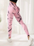 Znbbw Tie Dyed Peach Hip Yoga Pants Quick Dry Tight High Waist Semaless Leggings Hip Lifting Running Outdoor Fitness Pants