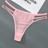 Znbbw Womens Sexy String Panties Underwear Double Bandage Panties Soft Hipster Panty Ladies Sexy Briefs Athletic Underwear Women