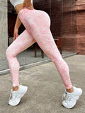 Znbbw Dye Seamless Leggings Gym Leggins Printed Pink Legings Sports Women Fitness High Wais Ttights Push Up Running Yoga Pants