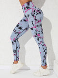 Znbbw Dye Seamless Leggings Women for Gym Yoga Pants Push Up Workout Sports Leggings High Waist Tights Ladies Fitness Clothing