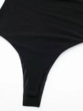 Znbbw Women Fashion Summer Sleeveless Solid Color Bodycon Tops Tank Bodysuit 2023 Female Clothing Streetwear 202307