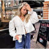 Znbbw Print Doll Collar Shirts Women Casual Loose Single-breasted Long Lantern Sleeve Blouses 2024 Spring Summer Lady Pink Top