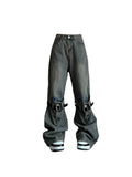 Znbbw Women's Vintage Blue Jeans Baggy Harajuku Y2k High Waist Denim Trousers Wide Jean Pants 2000s 90s Aesthetic Trashy Clothes 2024