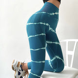 Znbbw New Tie Dye Yoga Pants Sport Leggings Seamless High Waist Push Up Women Tights Gym Fitness Workout Leggings Wear