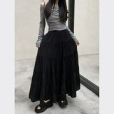 Znbbw High Waist White Mini Skirt Women Fashion Korean Patchwork A-Line Skirts Female Summer Solid Elegant All-Match Long Skirt