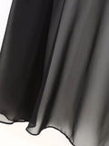 Znbbw TRAF Women Fashion Turtleneck Collar Asymmetrical Chiffon Smock Blouse Female Tulle Cape Shirt Blusas Chic Cloak Tops
