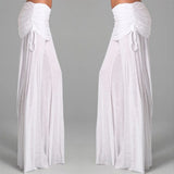 Znbbw Women Long Flare Pants Autumn Fashion Casual Wide Leg Solid Color Loose Trousers Female Comfortable Dance Yoga Trousers